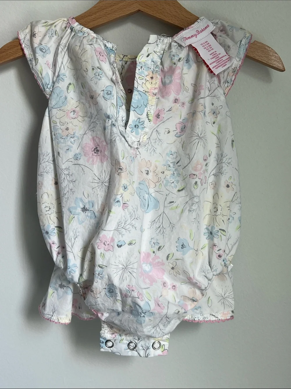 Tommy Bahama | Pastel Floral Baby Dress in Pink, Blue and Yellow Size 3-6 Months